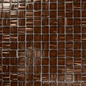 Crystal Glass Mosaic Tile, Comes in Brown, 300 x3 00mm, Unite Size 23 x 23mm